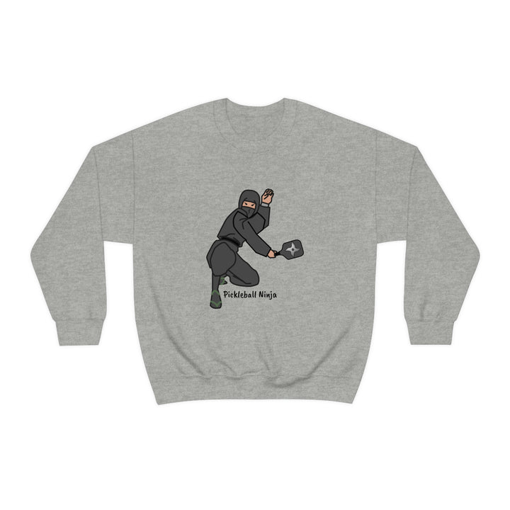 Pickleball Ninja-Male Unisex Crewneck Sweatshirt - Great Pickleball Stuff