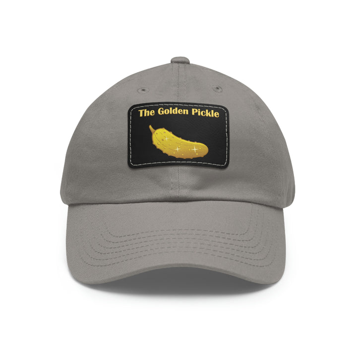 The Golden Pickle Pickleball Cap with Leather Patch - Great Pickleball Stuff