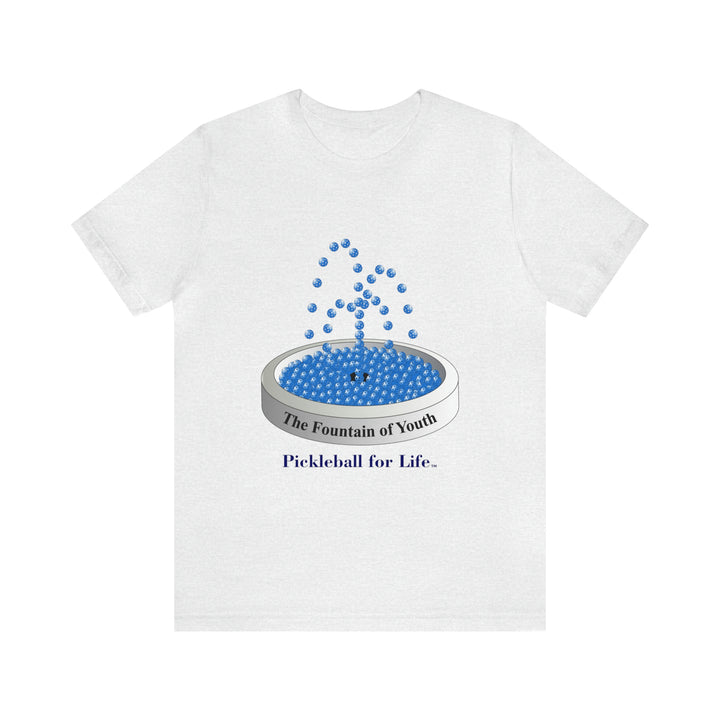 The Pickleball Fountain-Blue Unisex T-Shirt - Great Pickleball Stuff