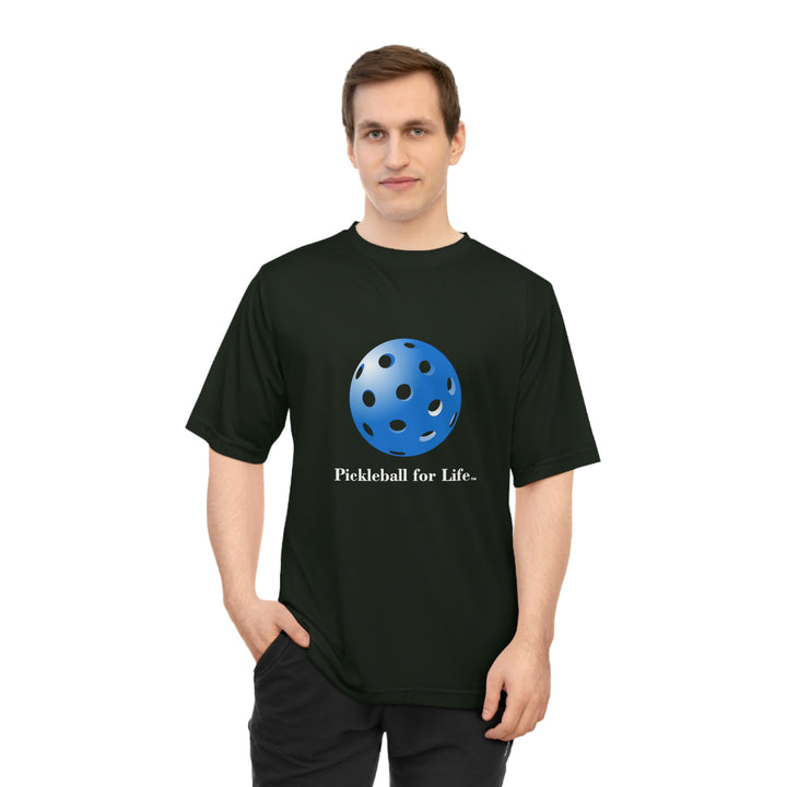 Pickleball for Life-Blue Unisex Moisture-Wicking T-Shirt - Great Pickleball Stuff