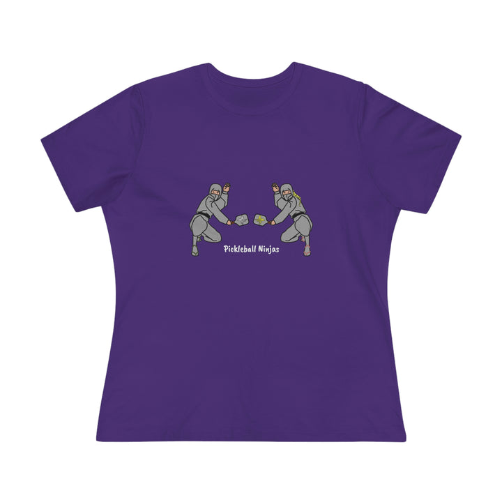 Pickleball Ninjas-Mixed Doubles Women's Relaxed-Fit T-shirt - Great Pickleball Stuff