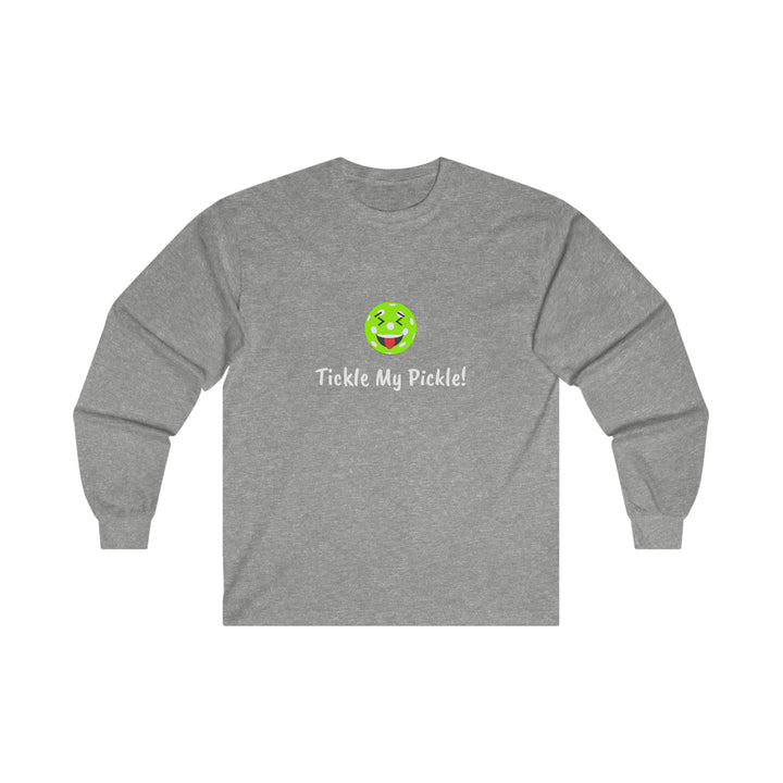 Tickle My Pickle Ultra Cotton Long Sleeve Tee - Great Pickleball Stuff