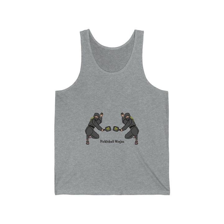 Pickleball Ninjas-Women's Doubles Unisex Cotton Tank - Great Pickleball Stuff