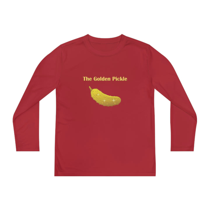 The Golden Pickle Youth Long Sleeve Moisture-Wicking T-Shirt - Great Pickleball Stuff