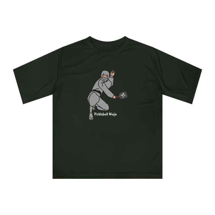 Pickleball Ninja-Male Unisex Moisture-Wicking T-Shirt - Great Pickleball Stuff