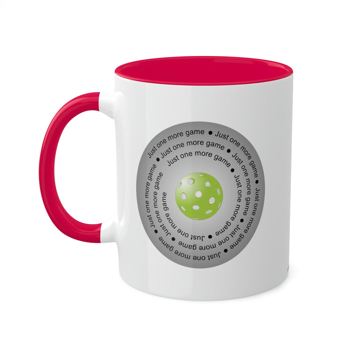 Just One More Game-Silver Coffee Mug - Great Pickleball Stuff