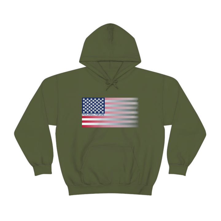 Pickleball for Life Flag (Faded) Unisex Hoodie - Great Pickleball Stuff