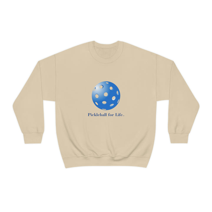 Pickleball for Life-Blue Unisex Crewneck Sweatshirt - Great Pickleball Stuff