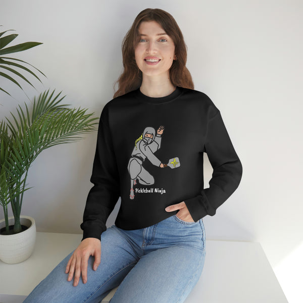 Pickleball Ninja-Female Unisex Crewneck Sweatshirt - Great Pickleball Stuff