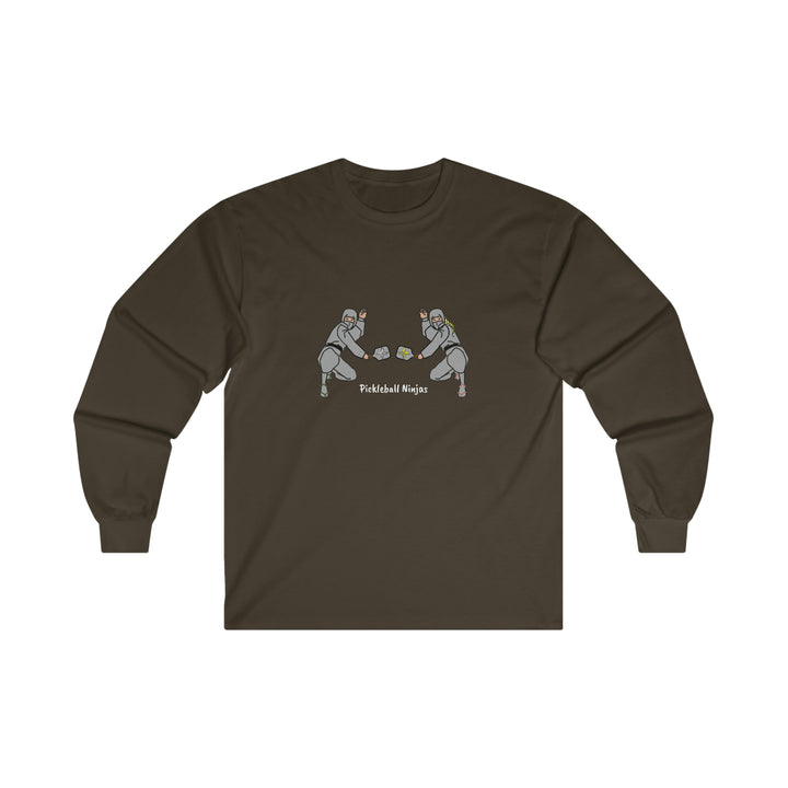 Pickleball Ninjas-Mixed Doubles Ultra Cotton Long Sleeve Tee - Great Pickleball Stuff