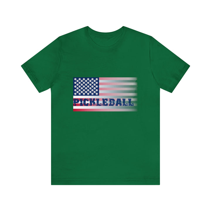 Pickleball Flag (Faded) Unisex T-Shirt - Great Pickleball Stuff