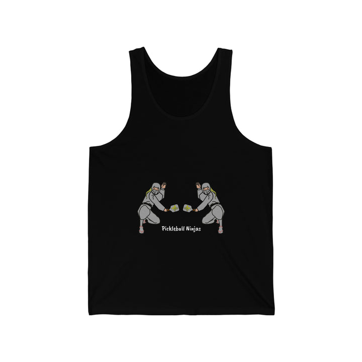 Pickleball Ninjas-Women's Doubles Unisex Cotton Tank - Great Pickleball Stuff