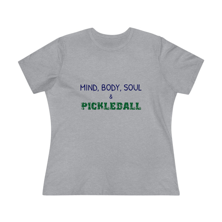 Mind, Body, Soul & Pickleball Women's Relaxed-Fit T-shirt - Great Pickleball Stuff