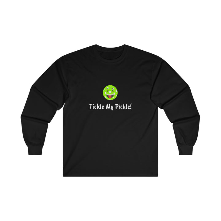 Tickle My Pickle Ultra Cotton Long Sleeve Tee - Great Pickleball Stuff