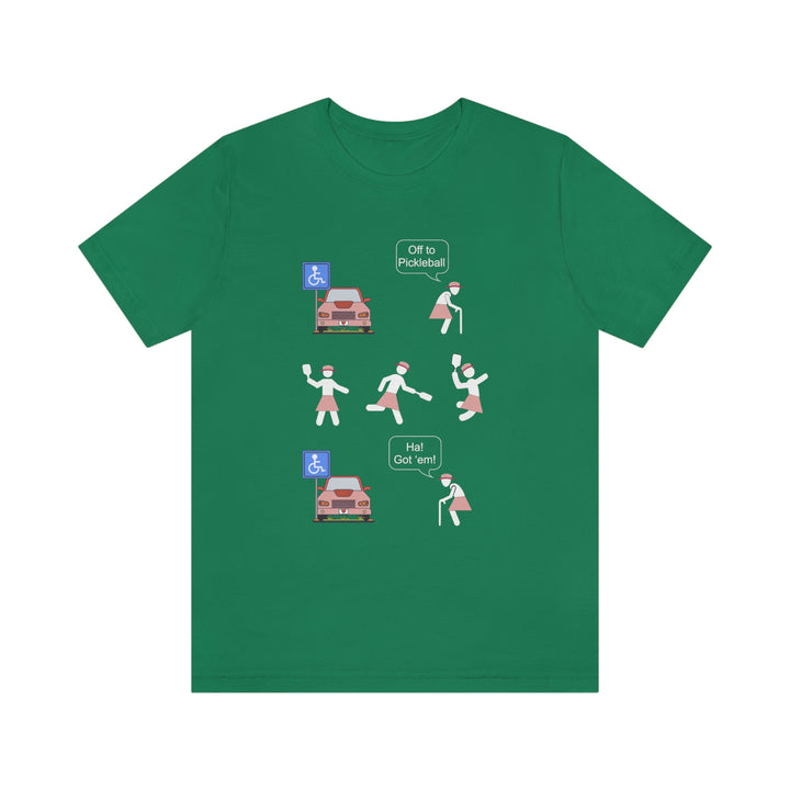 Got'em! (Old Woman) Unisex T-Shirt - Great Pickleball Stuff