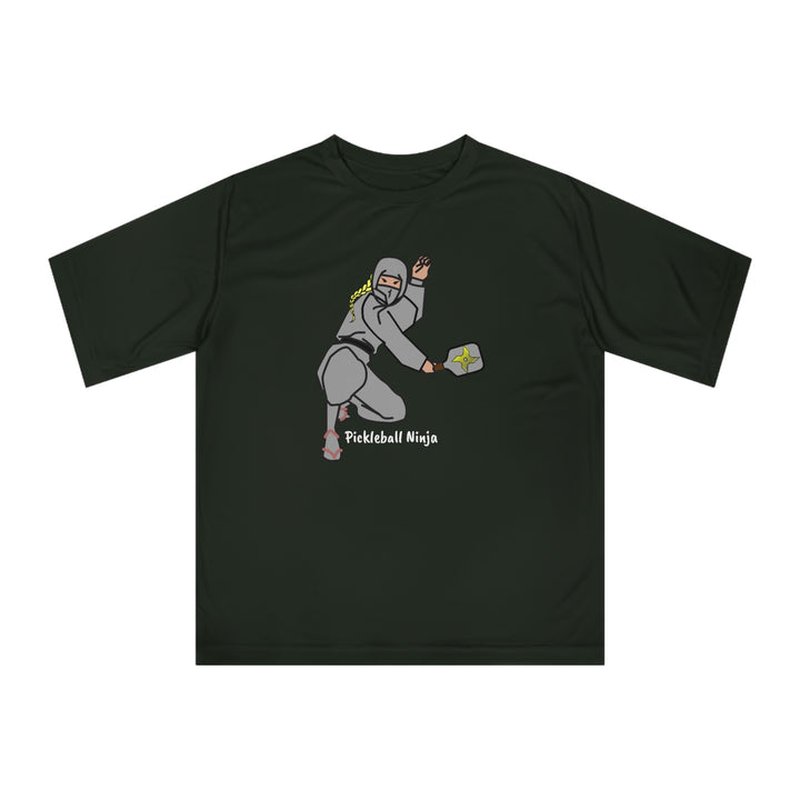 Pickleball Ninja-Female Unisex Moisture-Wicking T-Shirt - Great Pickleball Stuff