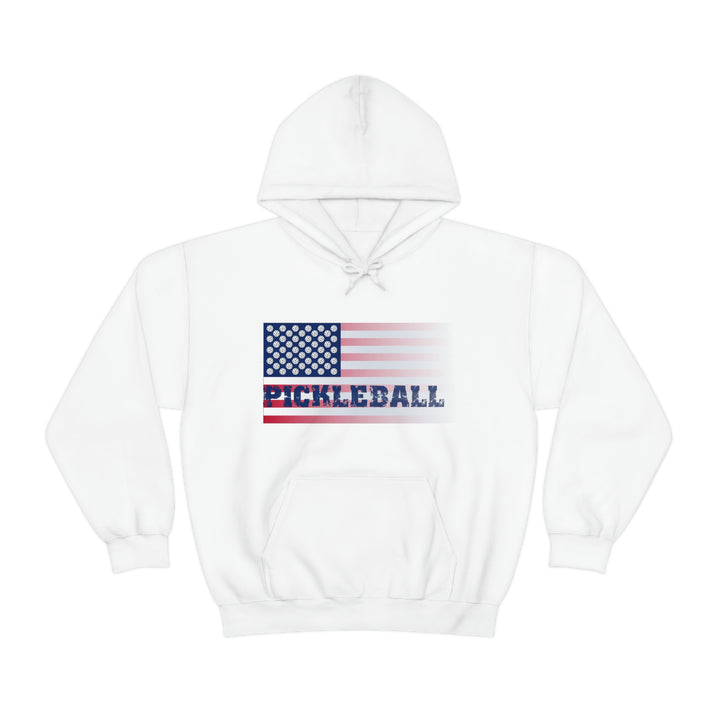 Pickleball Flag (Faded) Unisex Hoodie - Great Pickleball Stuff