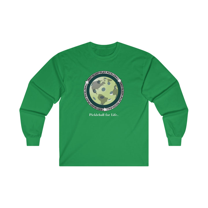 Eat Sleep Play Pickleball Ultra Cotton Long Sleeve Tee - Great Pickleball Stuff