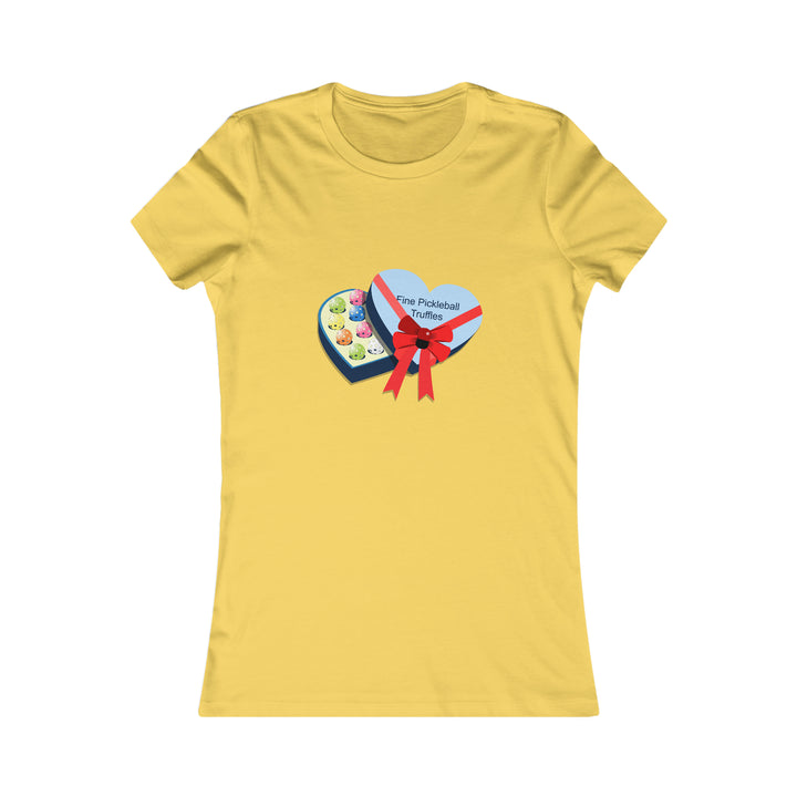 Pickleball Truffles Women's Slim-Fit Premium Cotton T-Shirt - Great Pickleball Stuff