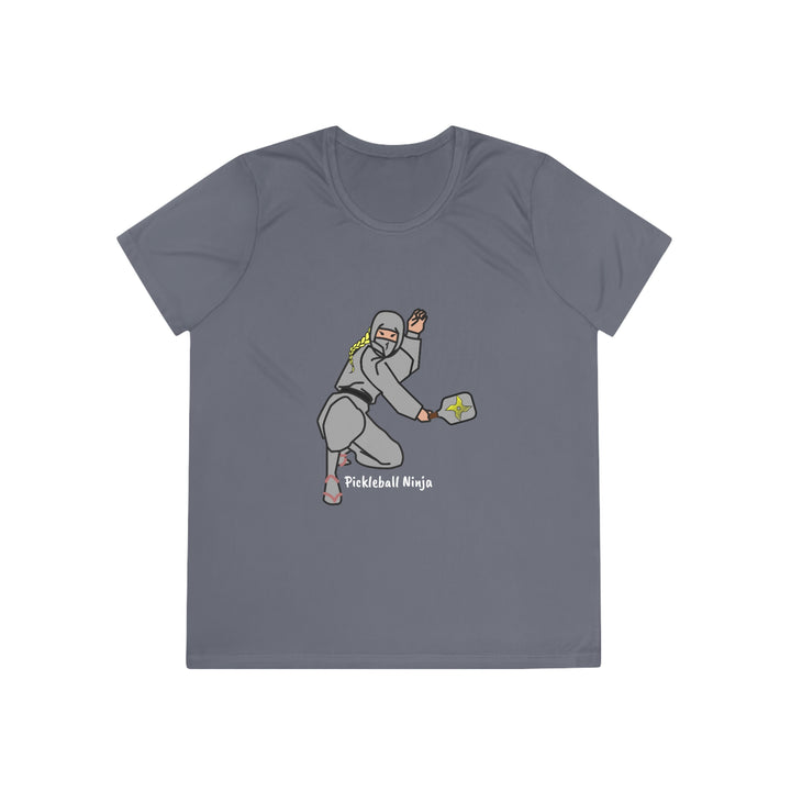 Pickleball Ninja-Female Women's Moisture-Wicking T-Shirt - Great Pickleball Stuff