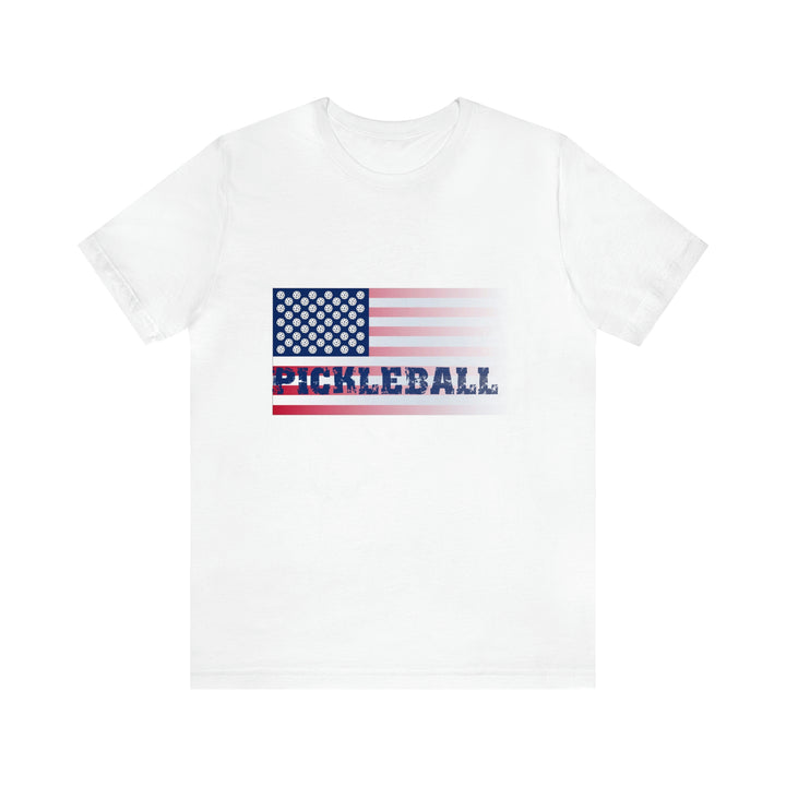 Pickleball Flag (Faded) Unisex T-Shirt-Great Pickleball Stuff