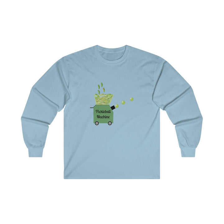 The Pickleball Machine Ultra Cotton Long Sleeve Tee - Great Pickleball Stuff