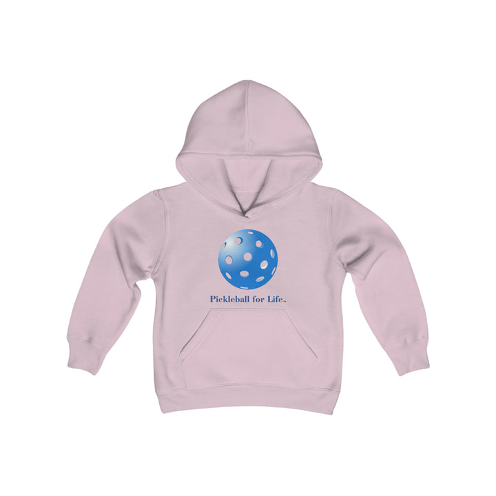 Pickleball for Life-Blue Youth Hoodie - Great Pickleball Stuff