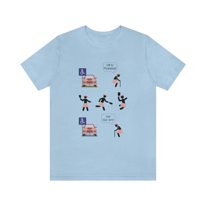 Got'em! (Old Woman) Unisex T-Shirt - Great Pickleball Stuff