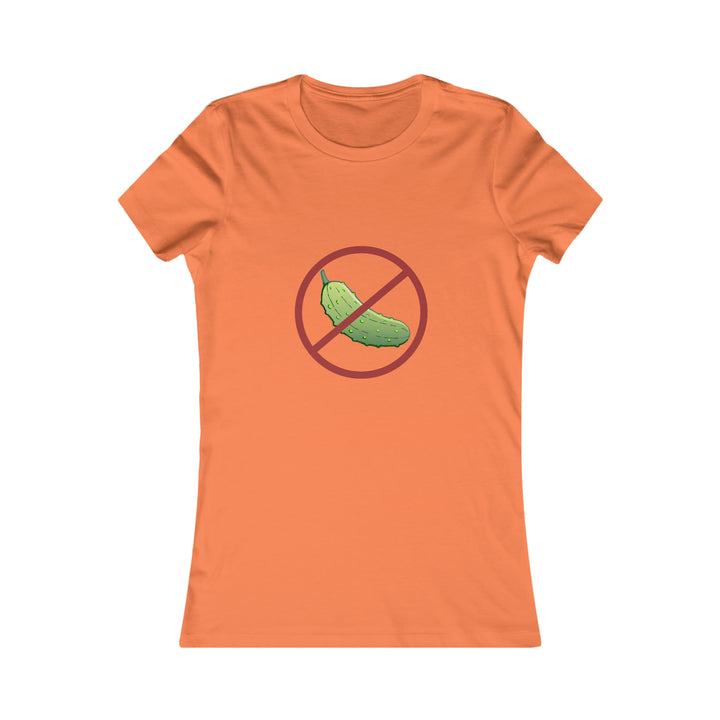 No Pickle! Women's Slim-Fit Premium Cotton T-Shirt - Great Pickleball Stuff