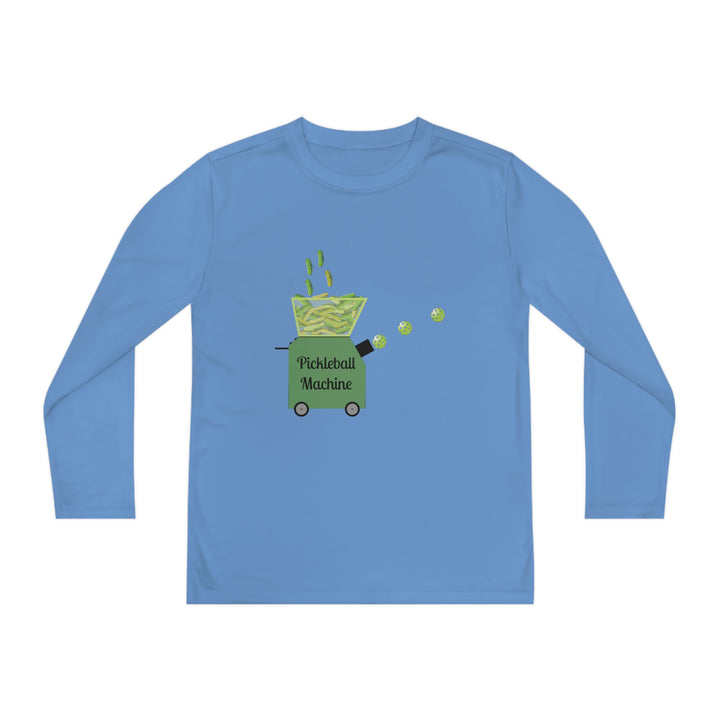 The Pickleball Machine Youth Long Sleeve Moisture-Wicking T-Shirt - Great Pickleball Stuff