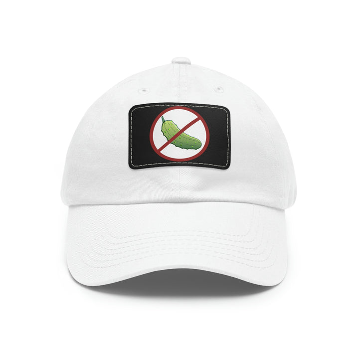 No Pickle! Pickleball Cap with Leather Patch - Great Pickleball Stuff