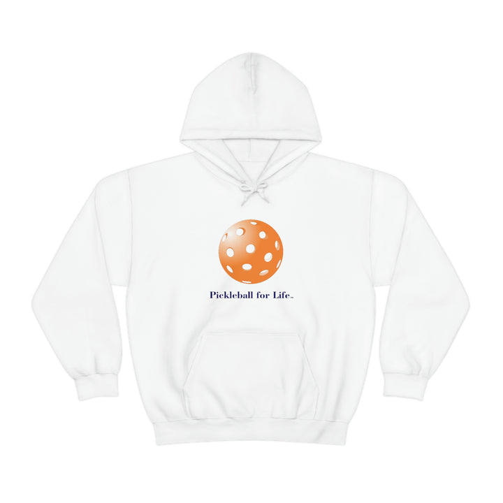 Pickleball for Life-Orange Unisex Hoodie - Great Pickleball Stuff