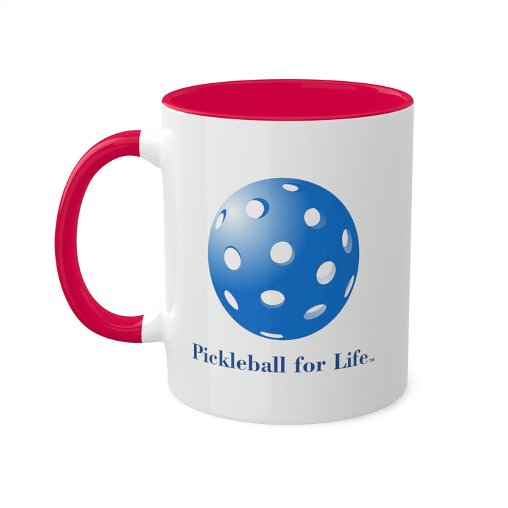 Pickleball for Life-Blue Coffee Mug-Great Pickleball Stuff