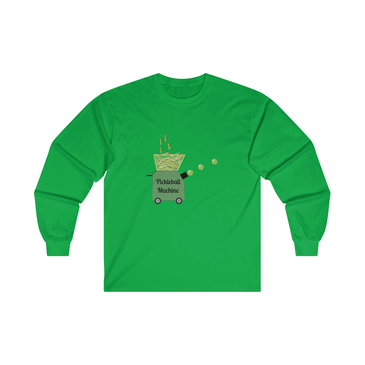 The Pickleball Machine Ultra Cotton Long Sleeve Tee - Great Pickleball Stuff