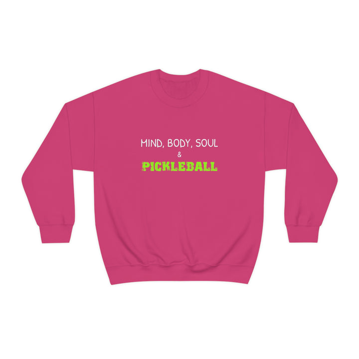 Mind, Body, Soul & Pickleball Unisex Crewneck Sweatshirt - Great Pickleball Stuff