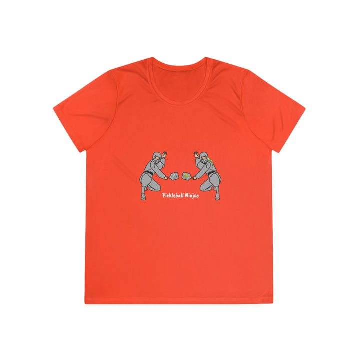 Pickleball Ninjas-Mixed Doubles Women's Moisture-Wicking T-Shirt - Great Pickleball Stuff