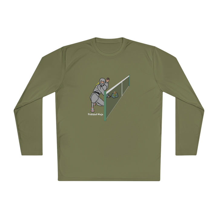 Pickleball Ninja Dinking-Female Unisex Moisture-Wicking Long Sleeve Tee - Great Pickleball Stuff