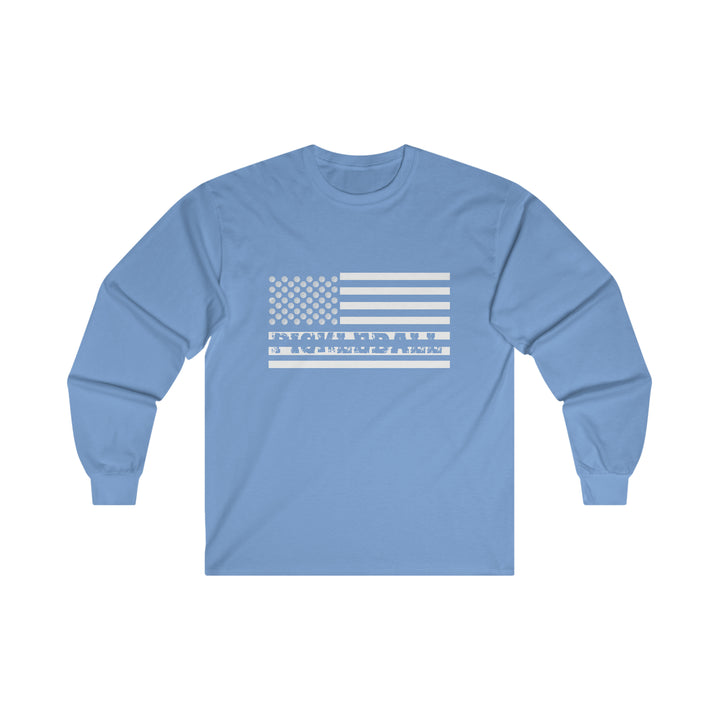 Pickleball Flag Transparent Ultra Cotton Long Sleeve Tee - Great Pickleball Stuff