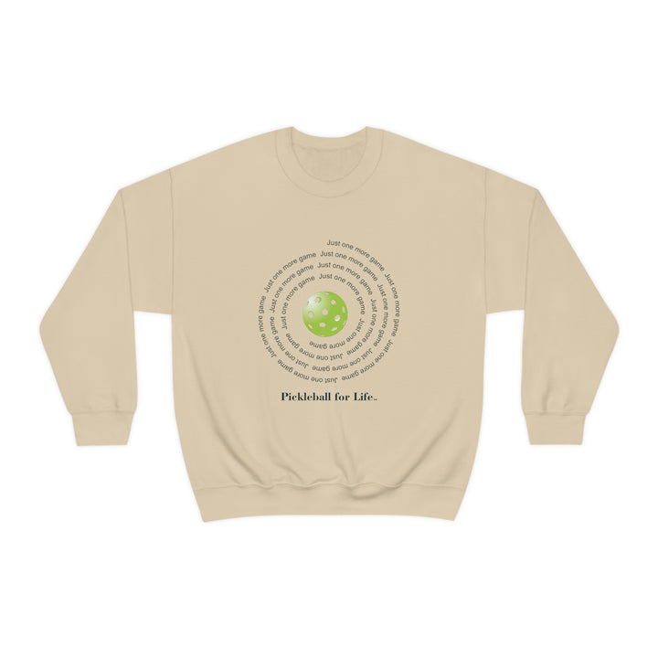 Just One More Game-Spiral Unisex Crewneck Sweatshirt - Great Pickleball Stuff