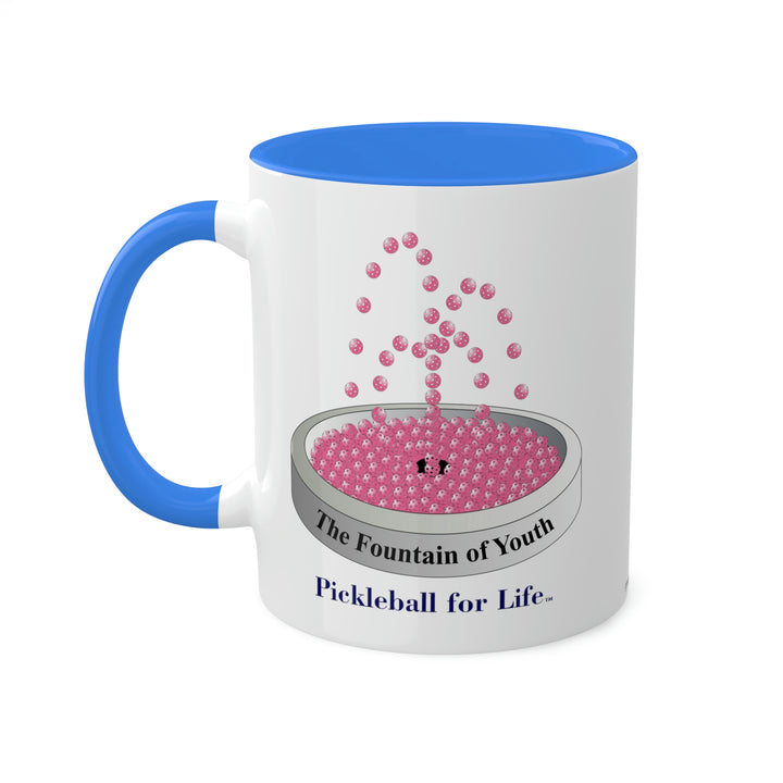 The Pickleball Fountain-Pink Coffee Mug-Great Pickleball Stuff