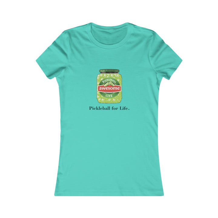 Awesome Pickles Women's Slim-Fit Premium Cotton T-Shirt - Great Pickleball Stuff