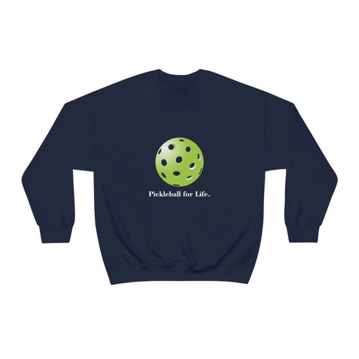 Pickleball for Life-Green Unisex Crewneck Sweatshirt - Great Pickleball Stuff