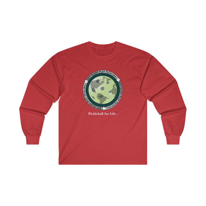 Eat Sleep Play Pickleball Ultra Cotton Long Sleeve Tee - Great Pickleball Stuff