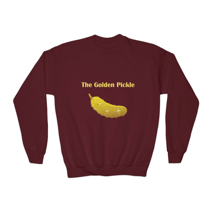 The Golden Pickle Youth Crewneck Sweatshirt - Great Pickleball Stuff