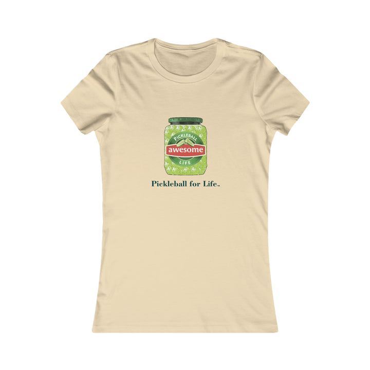 Awesome Pickles Women's Slim-Fit Premium Cotton T-Shirt - Great Pickleball Stuff