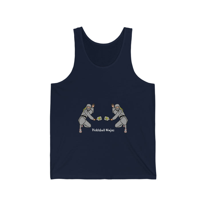 Pickleball Ninjas-Women's Doubles Unisex Cotton Tank - Great Pickleball Stuff