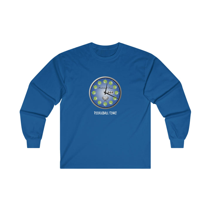 Pickleball Time Ultra Cotton Long Sleeve Tee - Great Pickleball Stuff