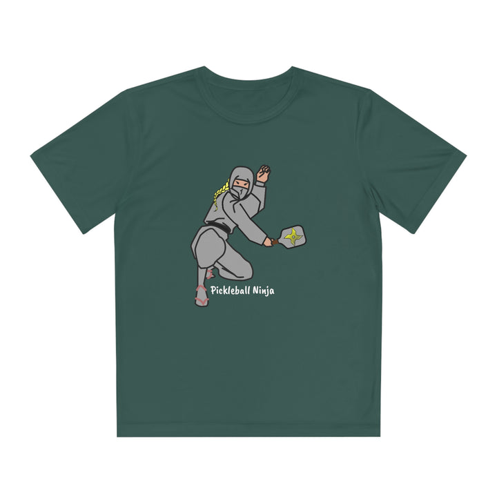 Pickleball Ninja-Female Youth Moisture-Wicking T-Shirt - Great Pickleball Stuff