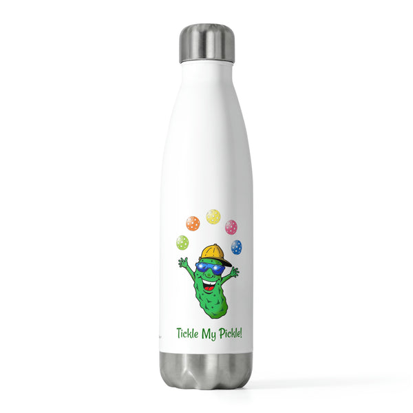 Tickle My Pickle Juggler Insulated Water Bottle (20oz) - Great Pickleball Stuff