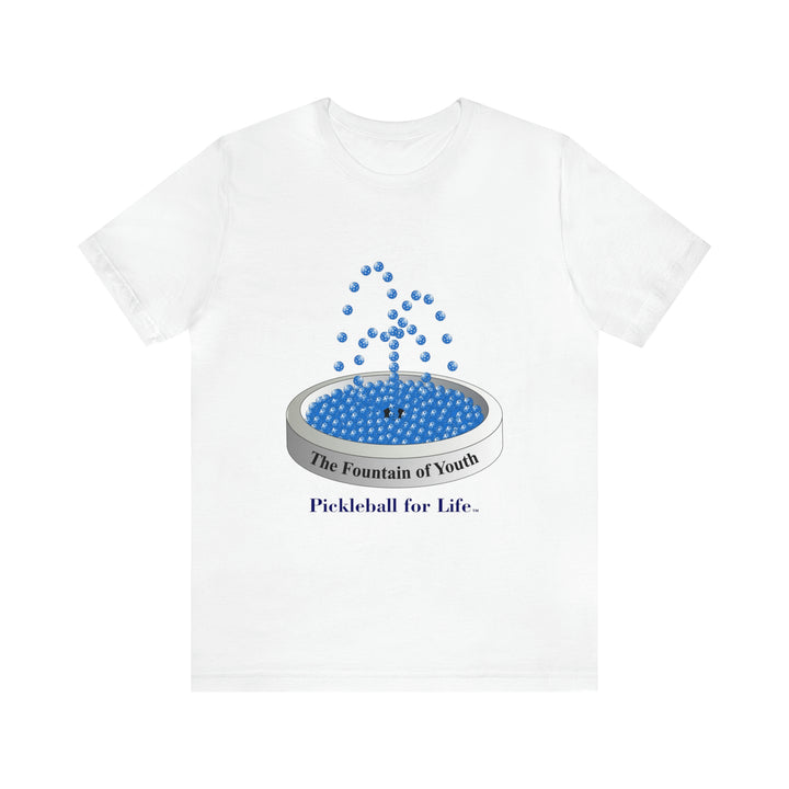 The Pickleball Fountain-Blue Unisex T-Shirt - Great Pickleball Stuff